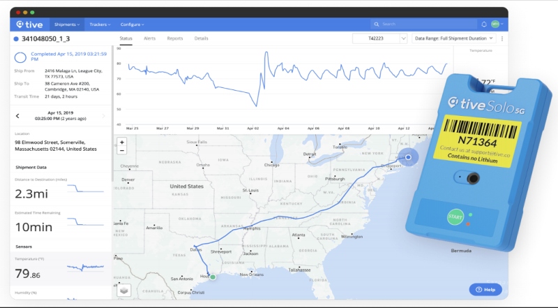 Tive system screenshot