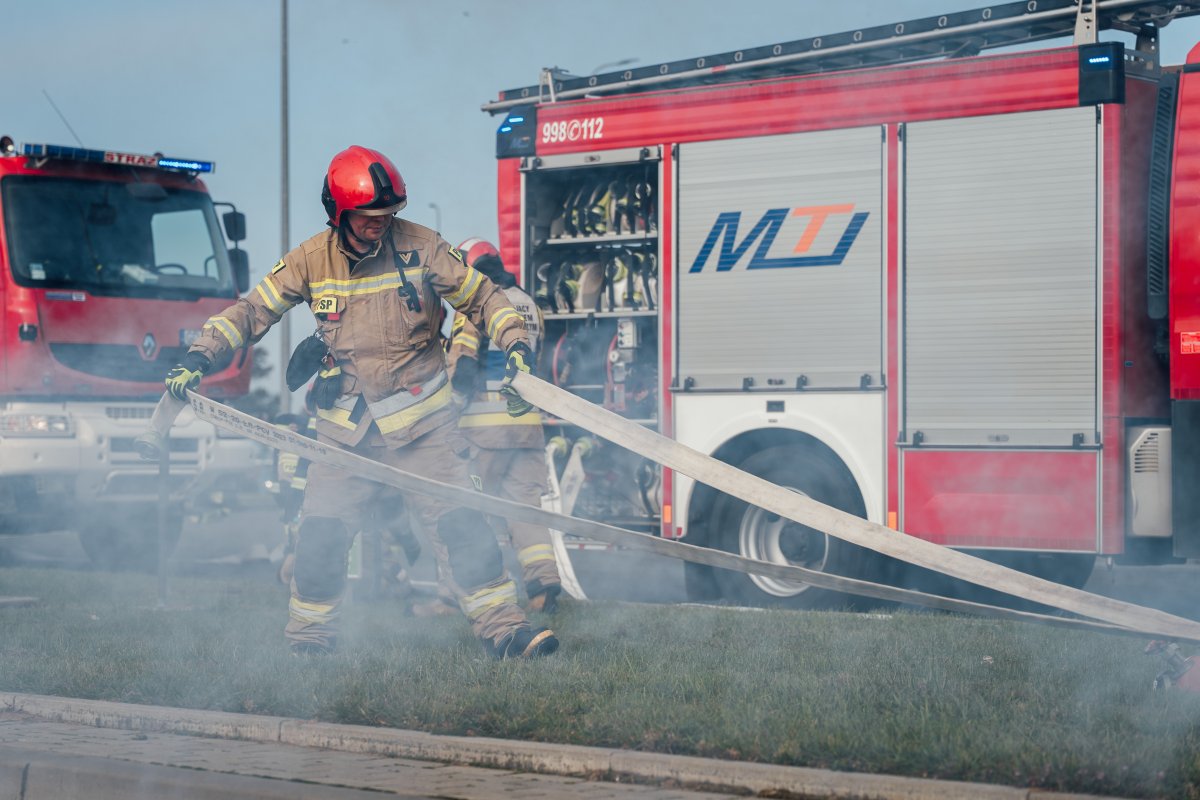 MOL Polska Straż Pożarna Ćwiczenia Stacja Paliw