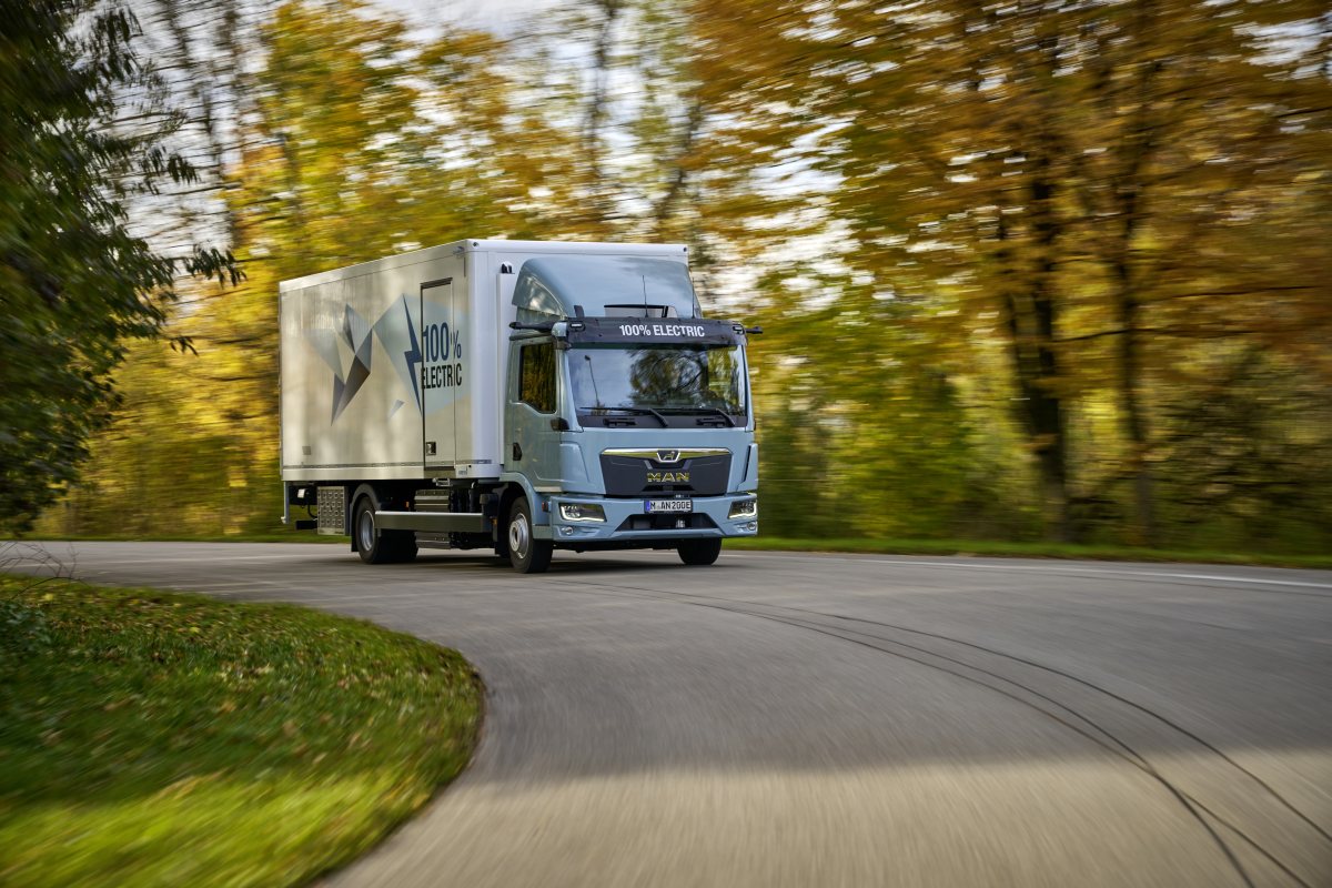 MAN Truck Chłodnia Elektryczna Ciężarówka